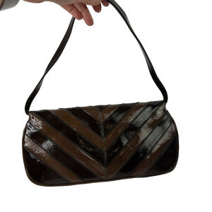 David Dixon Brown Leather Shoulder Bag